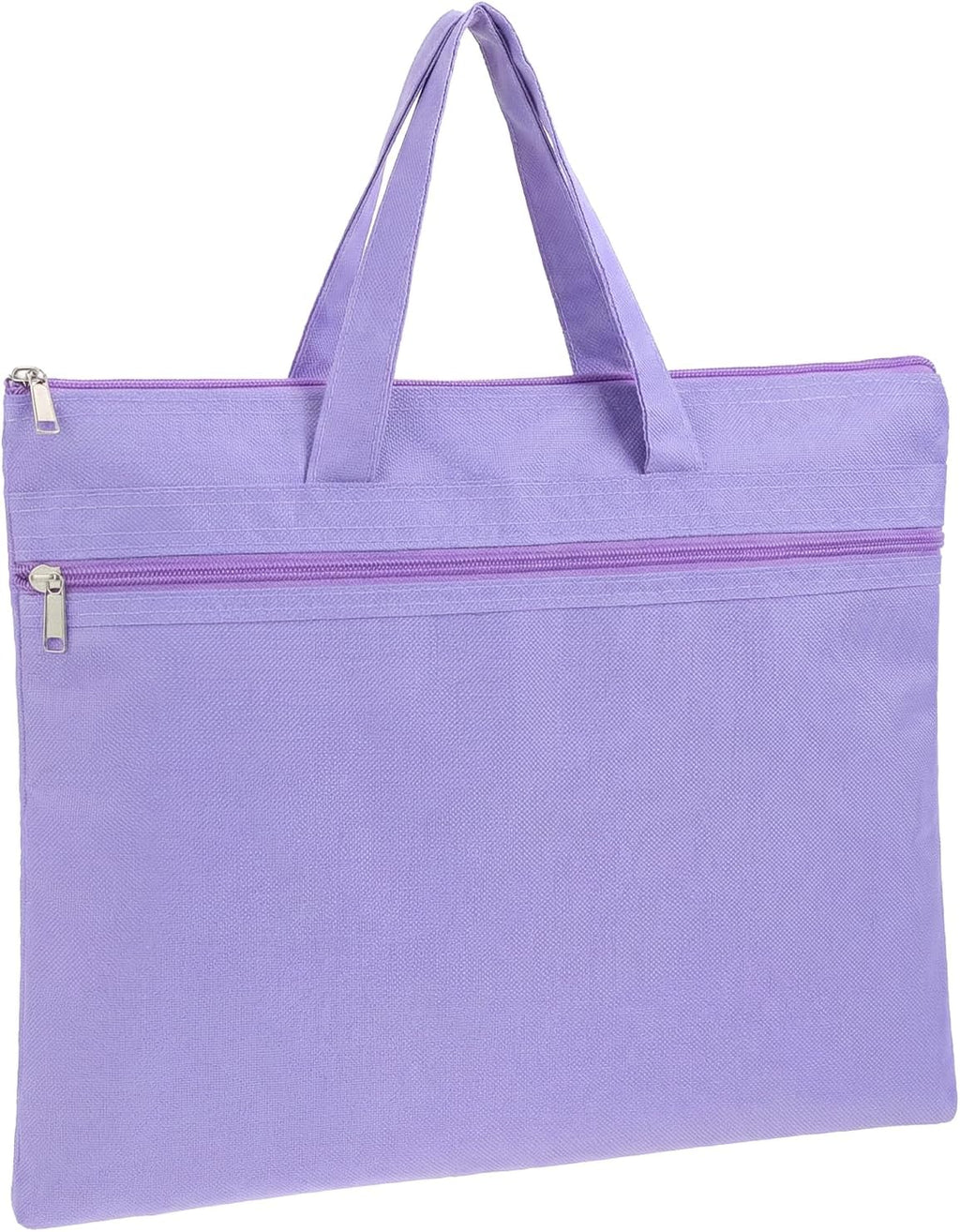 14.5x12 Inch Zippers Needlepoint Project Bag with Handle Reusable
