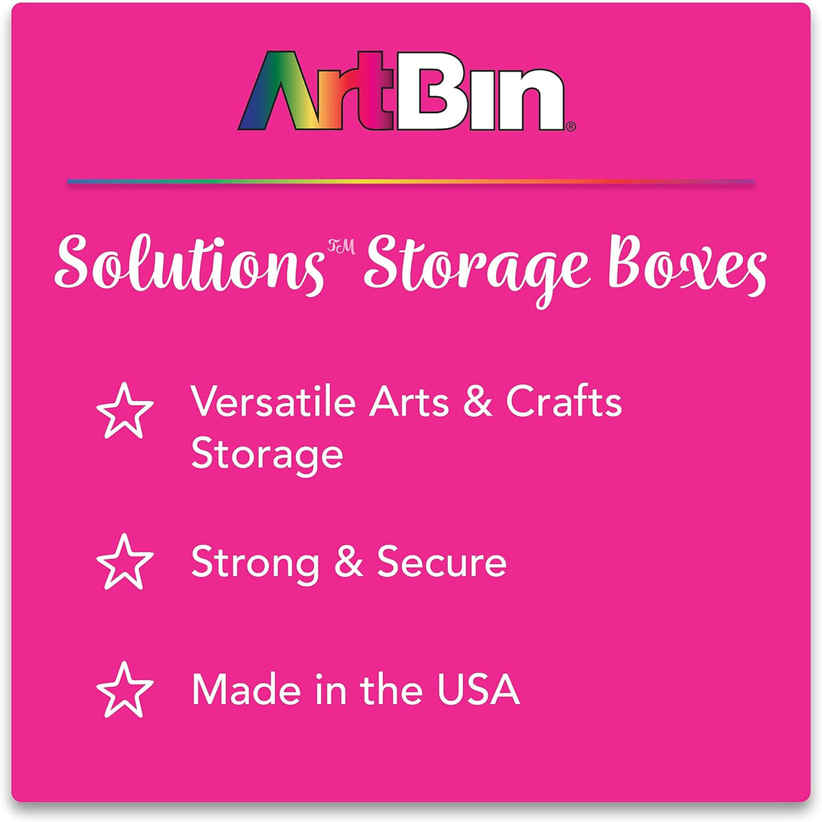 ArtBin 3900AB Solutions Extra Long Box, Art & Craft Organizer with