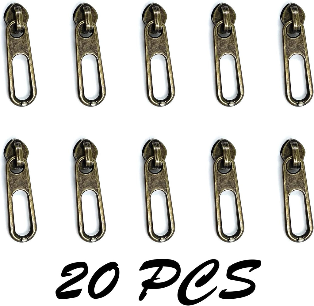 YIXI-SBest Metallic Nylon Coil Zippers #5 10 Yards Sewing Zippers Bulk