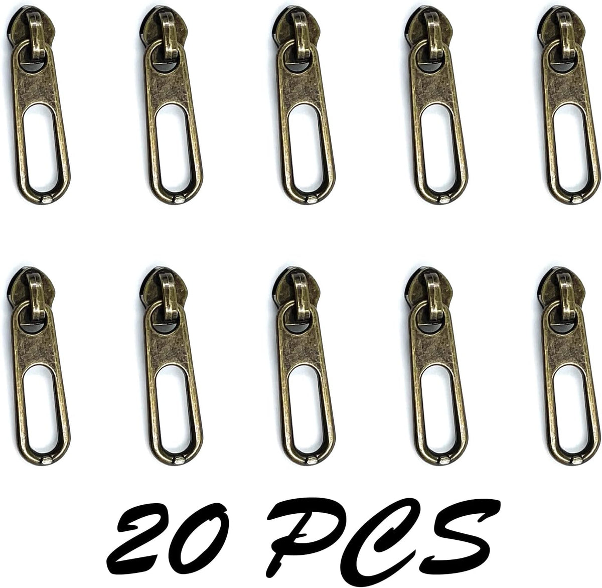 YIXI-SBest Metallic Nylon Coil Zippers #5 10 Yards Sewing Zippers Bulk
