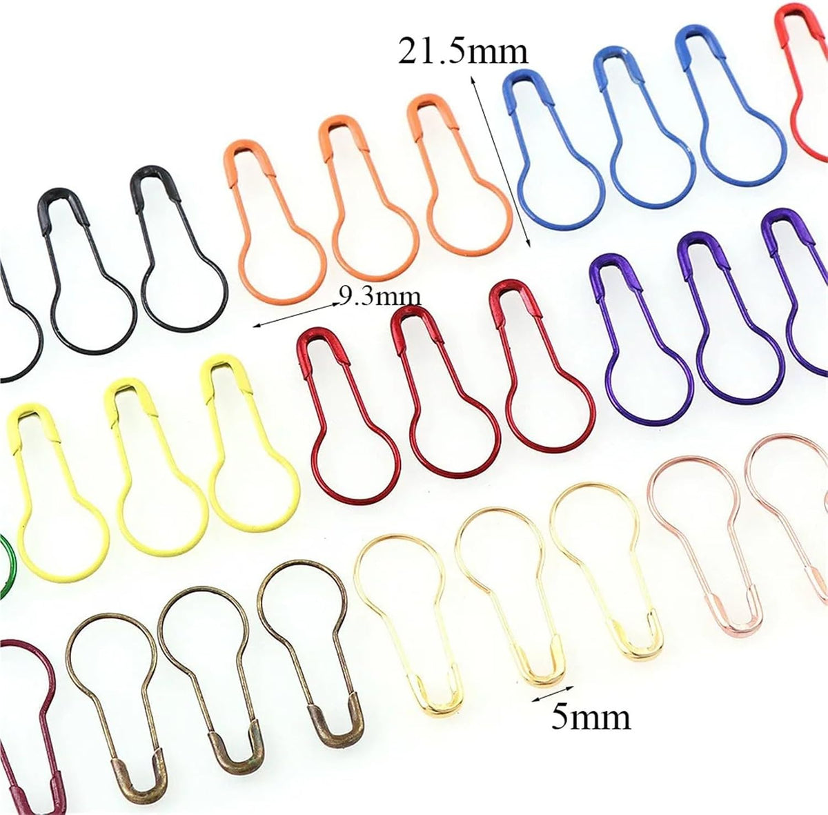 Stitch Markers 1800 Pcs Metal Gourd Safety Pins Bulb Guard Calabash