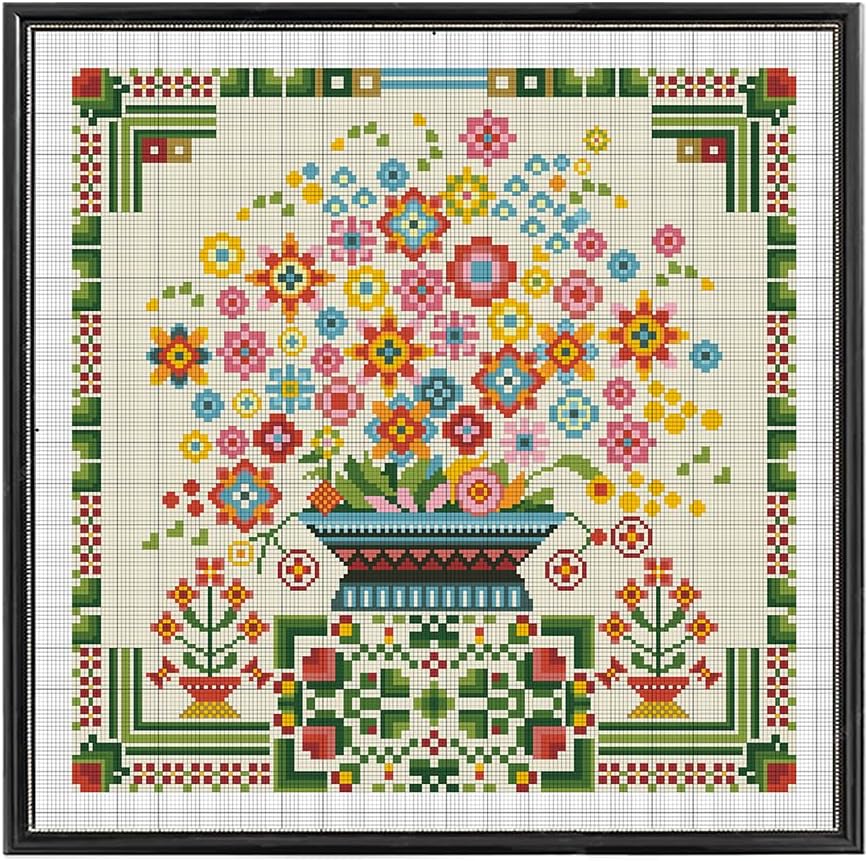 FREEBLOSS 11CT Cross Stitch Kit Stamped Cross Stitch Wall Painting Kit