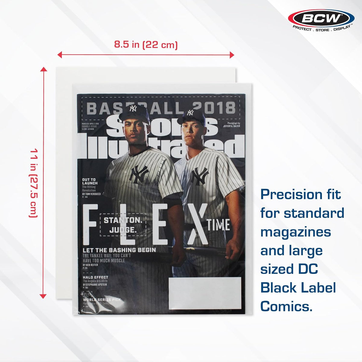 BCW Magazine Backing Boards 8.5 x 11 – 200 Pack | Acid-Free for