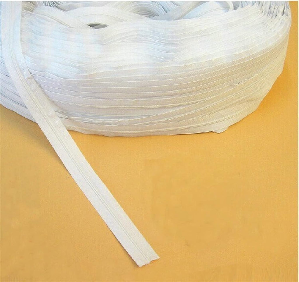 Lueao Cqinju-Sewing Zippers 30 Yard White/Black Nylon Zipper for Bags