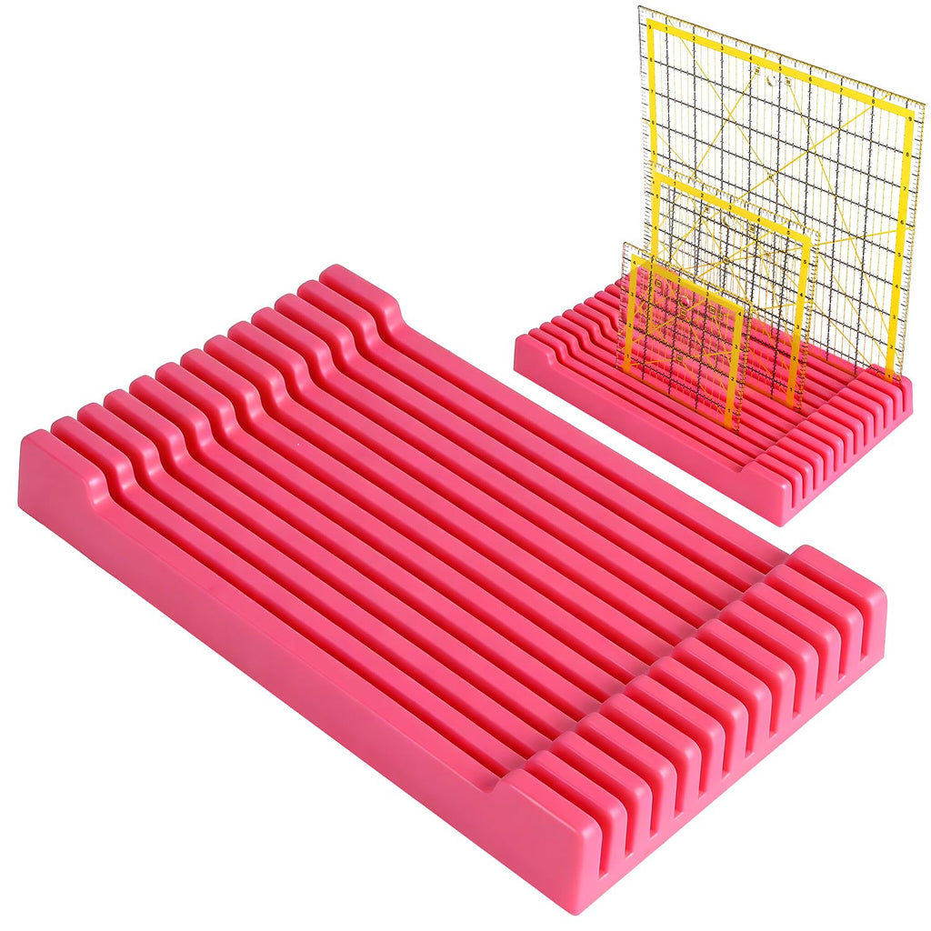 Storage Rack for Quilting Rulers 6“* 10“-12 Slot Ruler Holder