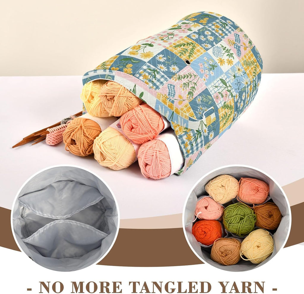 Crochet Bag Organizer Yarn Storage Knitting Bags and Totes
