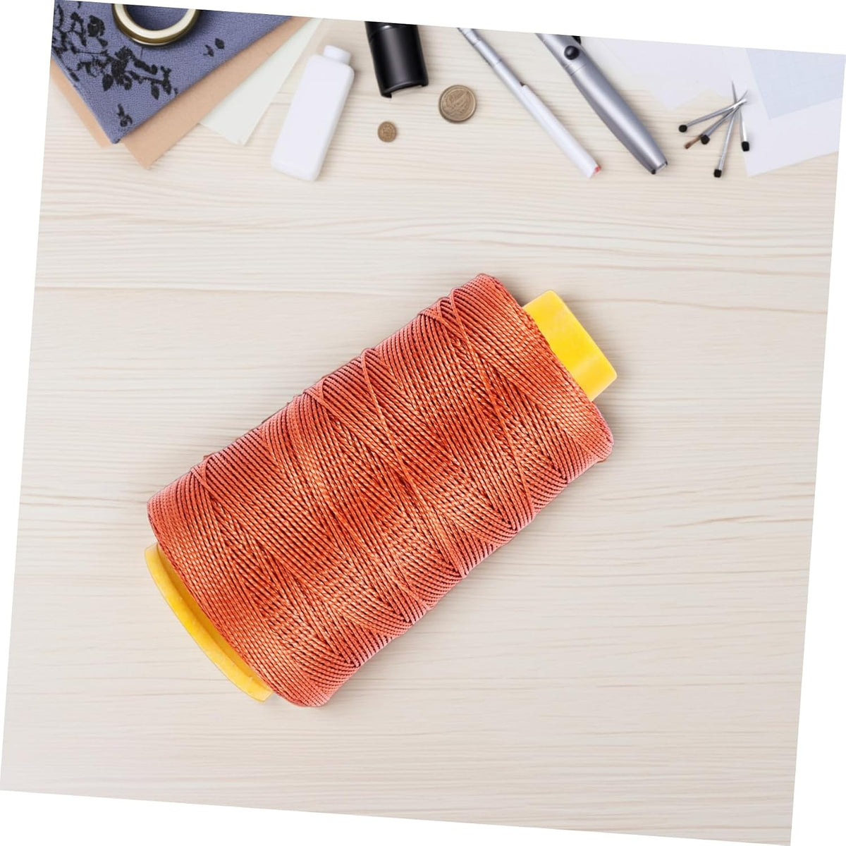 Brown Nylon Sewing Thread 1 Roll for Leather and Bag Repairs