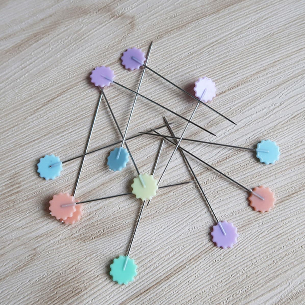 50pcs Flat Head Straight Pins for Craft Students Quilters
