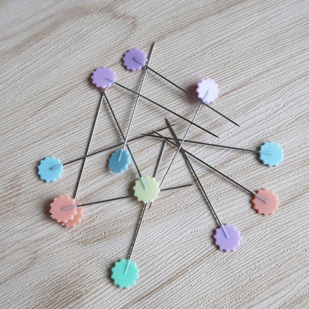 50pcs Flat Head Straight Pins for Craft Students Quilters