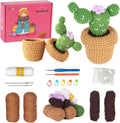 Dasonwin Crochet Kit for Beginners,Crochet Cactus with Step-by-Step