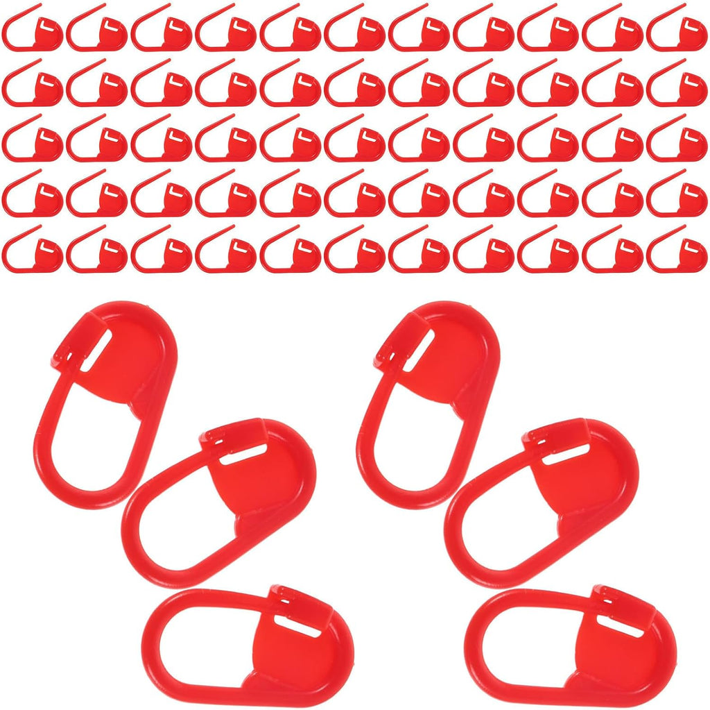 Crochet Stitch Markers Set for Knitters 1000pcs Plastic Red