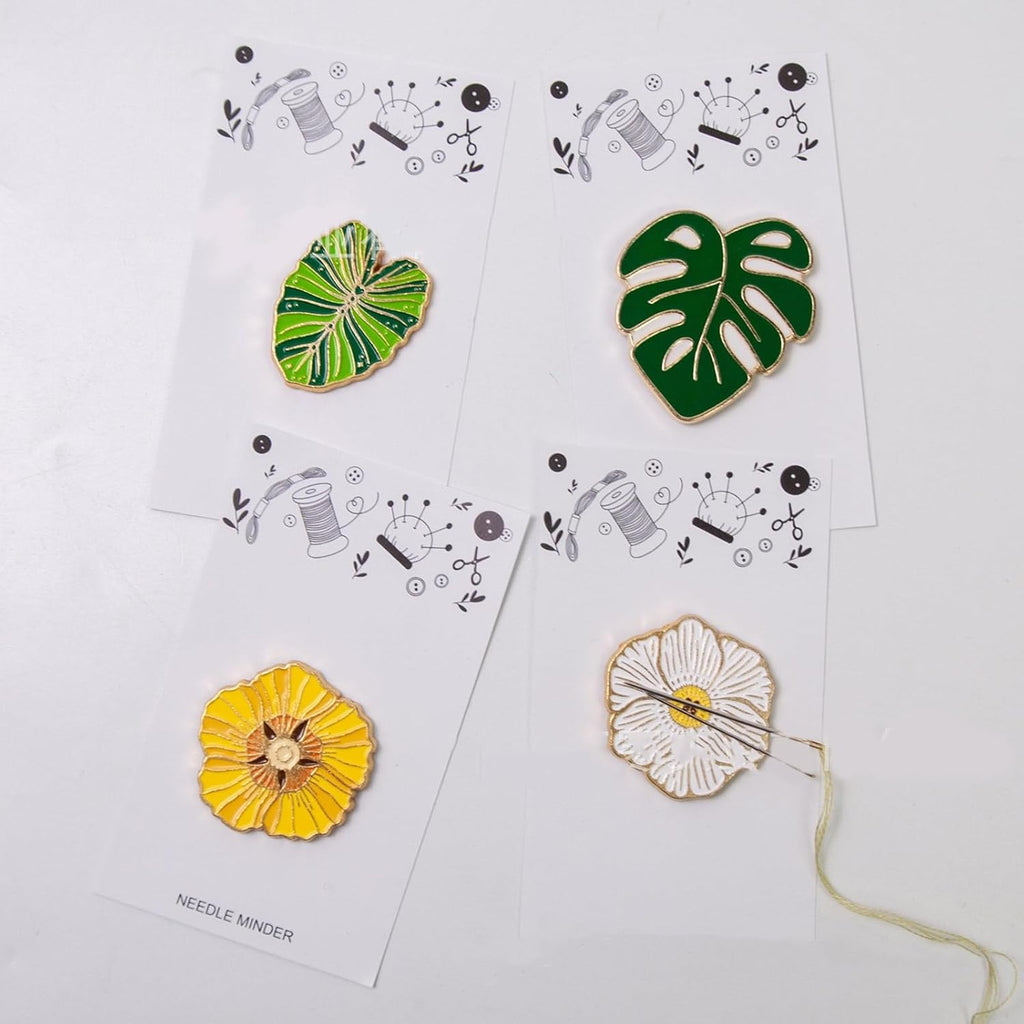 Leaf Flower Shaped Needle Minders Magnetic Needle Minders Needle Nanny