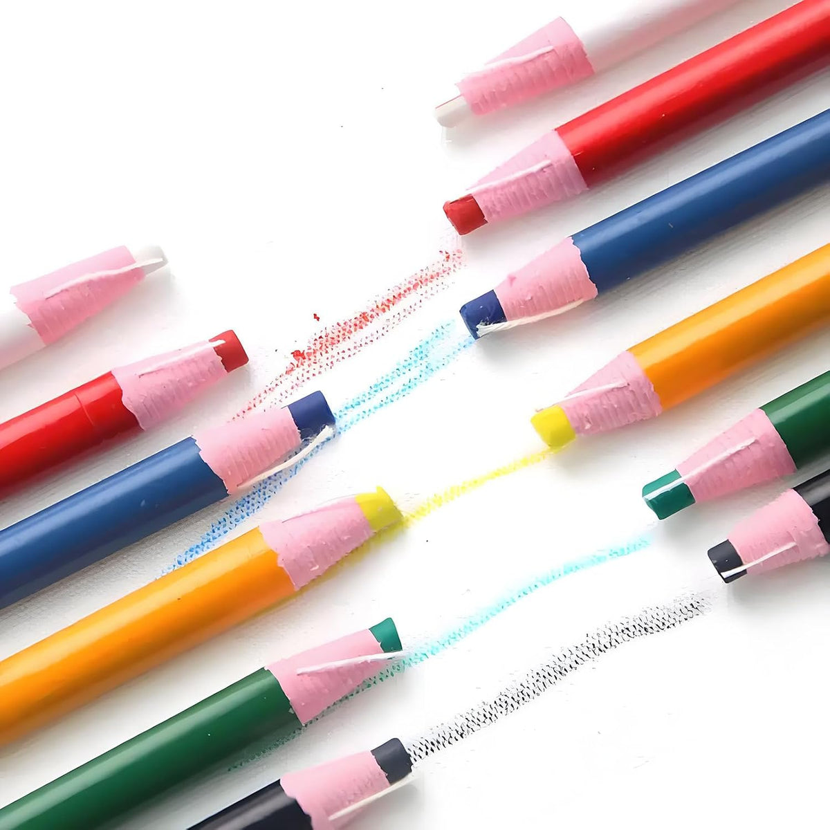 sunnates 12 Pieces Sewing Mark Pencils Tailor Marking Pen Sewing