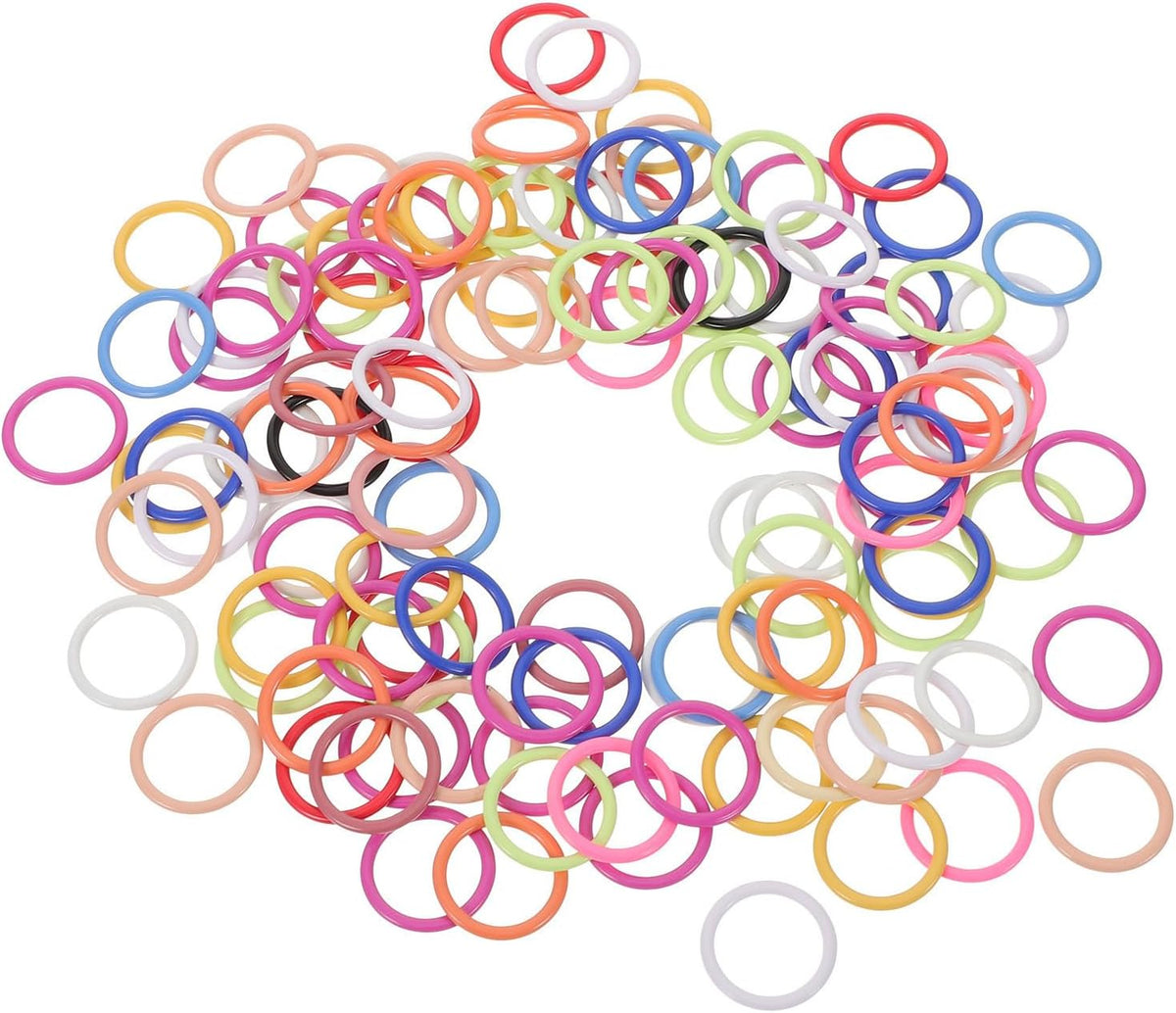 200pcs Metal Stitch Markers, 12mm Round Rings
