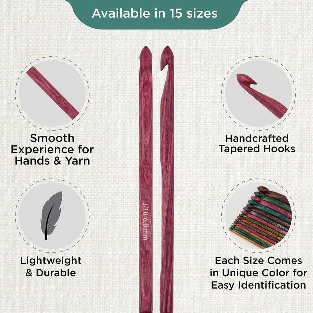 KnitPro Dreamz Single-Ended Crochet Hook | US Size J (6mm)