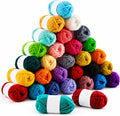 Multicolor Wool Yarn Set for Knitting & Crochet, 12 Rolls x 12g Soft