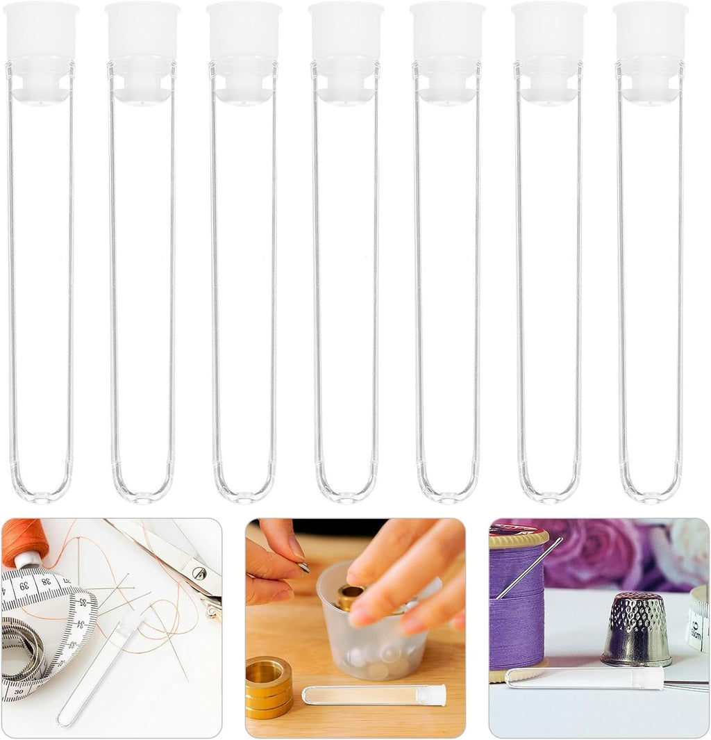50pcs Plastic Needle Holder Tube for Embroidery Sewing Craft Storage