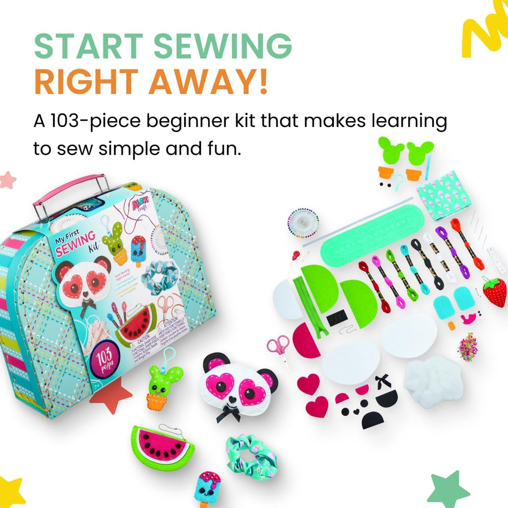 My First Sewing Kit by Alex Crafts, Perfect for Beginners, Arts and