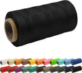JeogYong 1mm Waxed Thread, 284 Yards 150D Flat Leather Sewing Thread