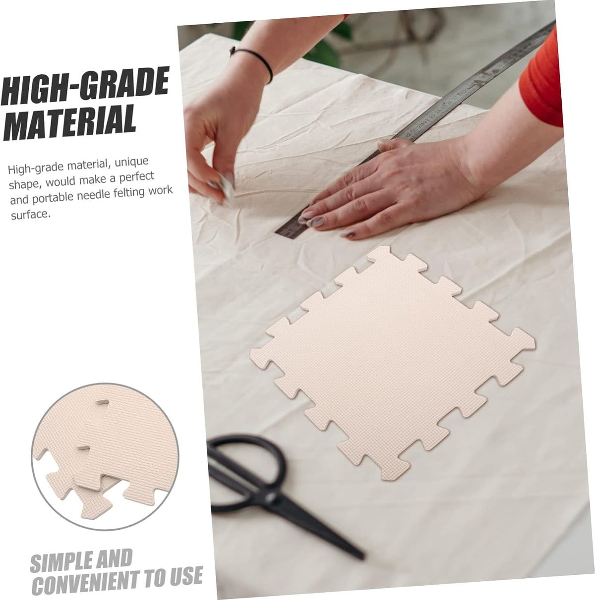 9pcs Crochet Blocking Board Knitting Mat for DIY Felting Crafts