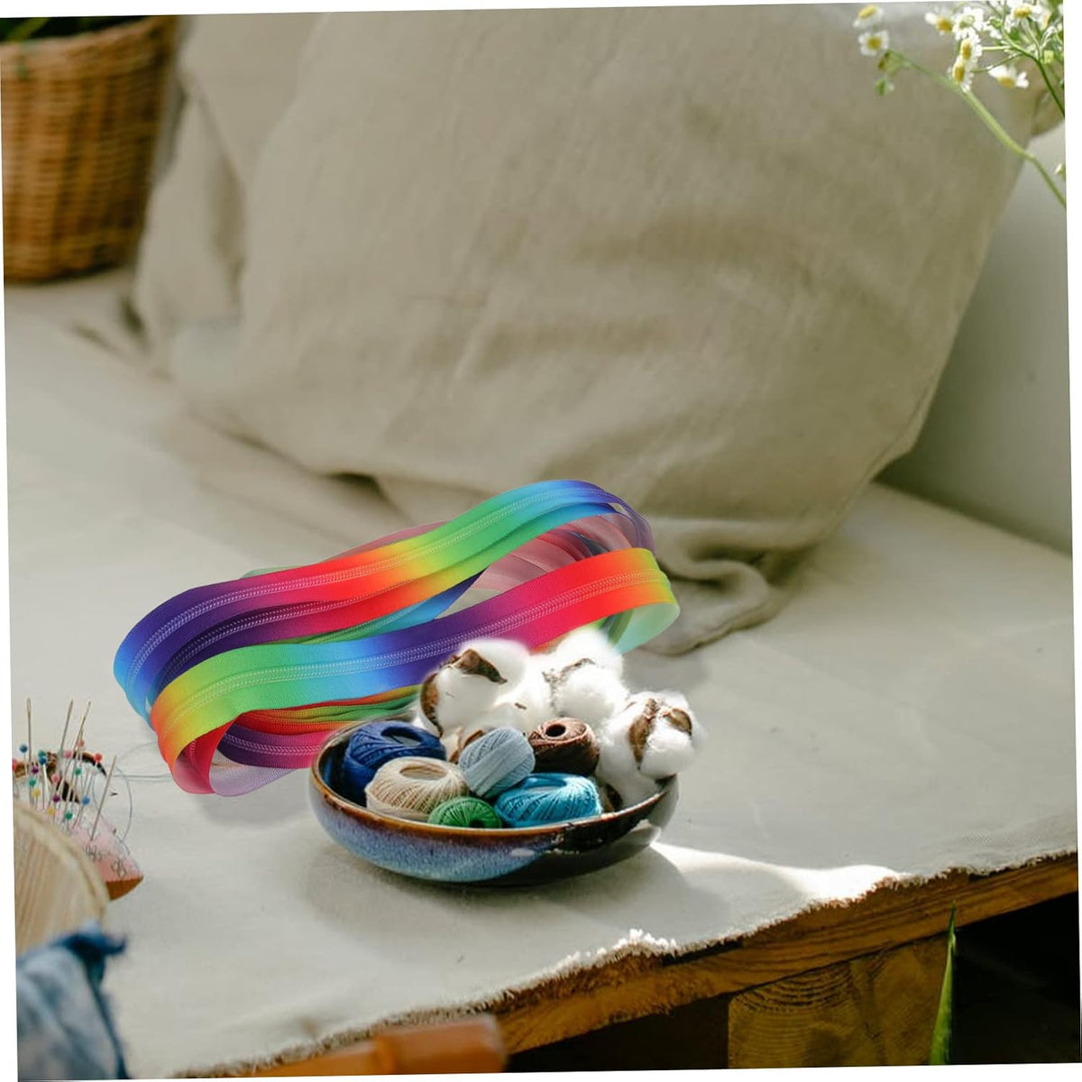 Nylon Coil Long Zipper with Rainbow Color for Sewing Crafts