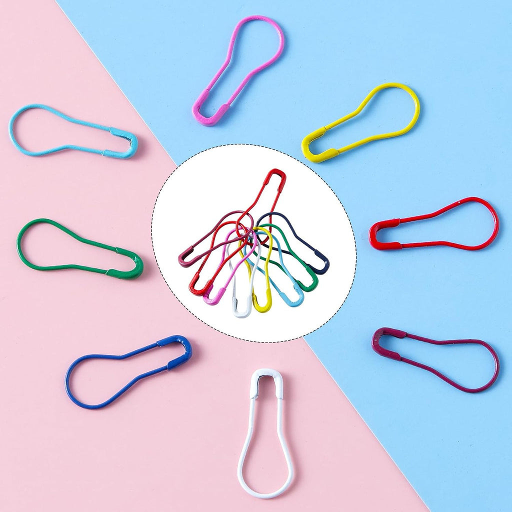 200 Pieces Safety Bulb Pins,Mixed Colors Bulb Pin Gourd Safety Pin