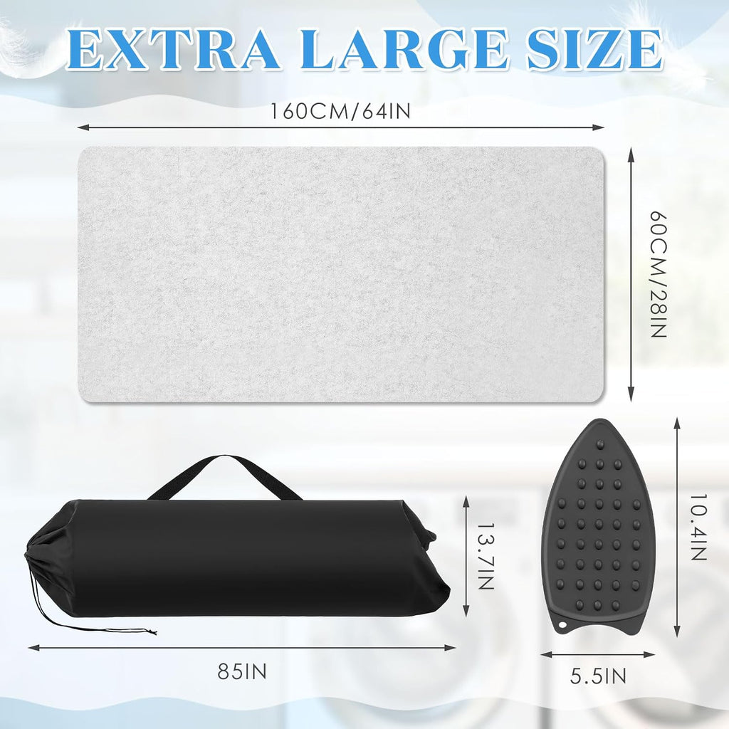 Tigeen 64" X 28" Extra Large Wool Pressing Mat for Quilting & Sewing