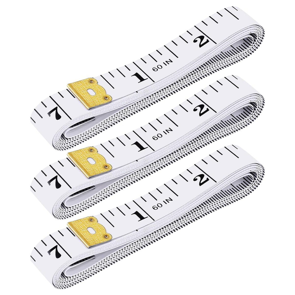 3 Pack Flexible Tape Measure,Soft Measuring Tape for Body Measurement