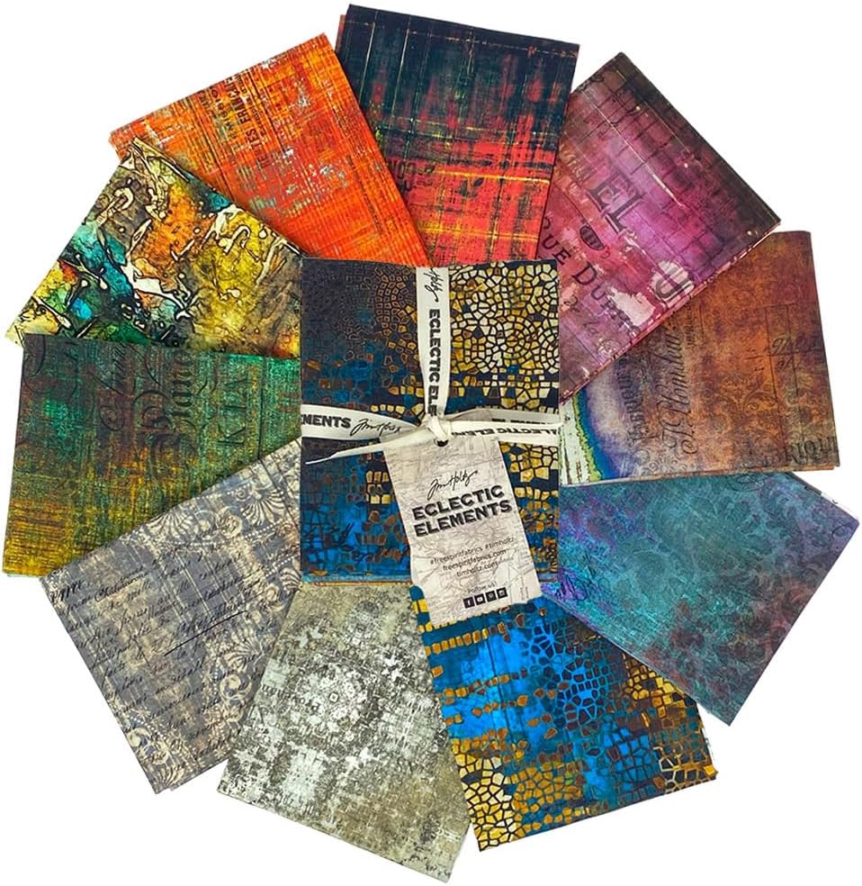 Abandoned 2 Fat Quarter Bundle (10 Pieces) by Tim Holtz Eclectic
