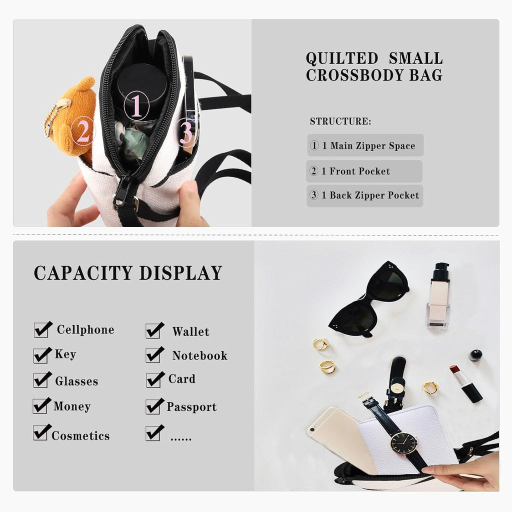 GJTIM Sewing Gift for Women Sewing Project Bag Sewing Doodles Zipper