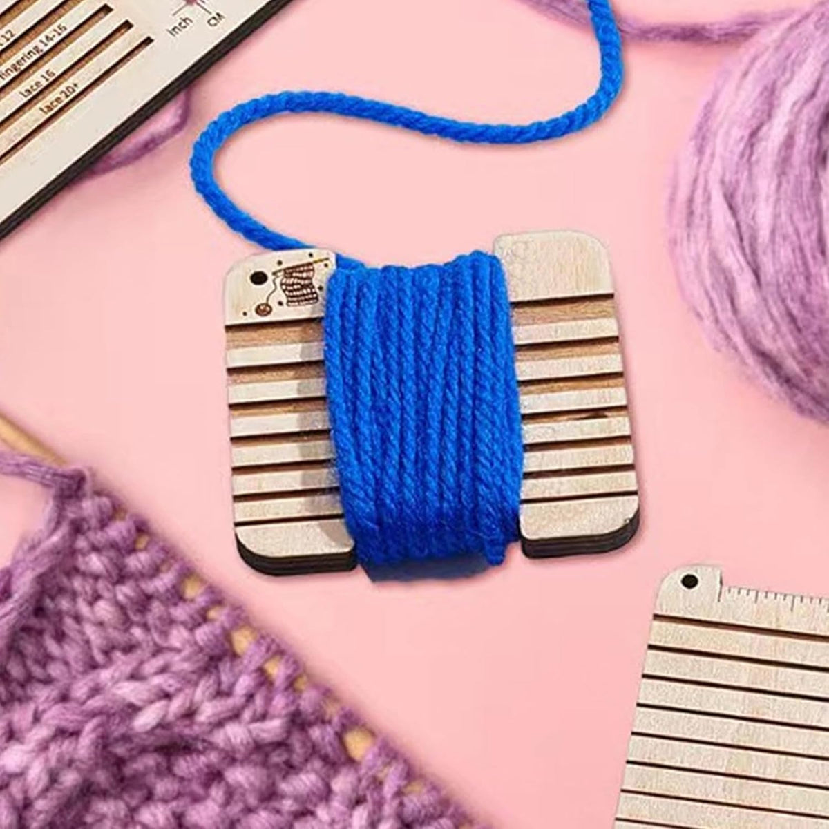 Knitting Needle Gauge Measure Tool Ruler Tool for Crafting Knitting