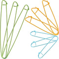 9pcs Large Aluminum Safety Stitch Holders for Knitting, DIY Craft Set
