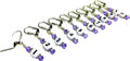 Numbered Stitch Marker Set For Knitting and Crochet- Lilac
