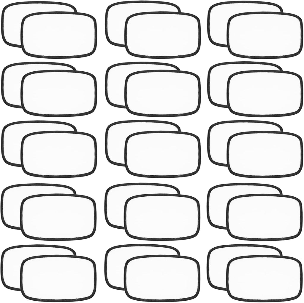 30 PCs Sublimation Patches - Iron On Blank Patches for DIY Crafts Hats