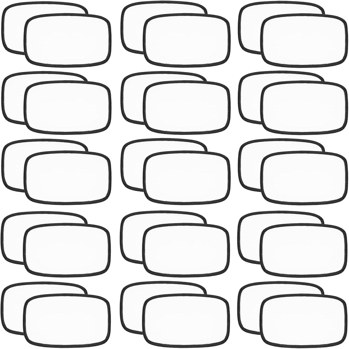 30 PCs Sublimation Patches - Iron On Blank Patches for DIY Crafts Hats