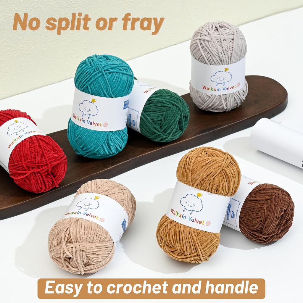 Fluffy Chenille Yarn for Crocheting,Baby Yarn for Crocheting