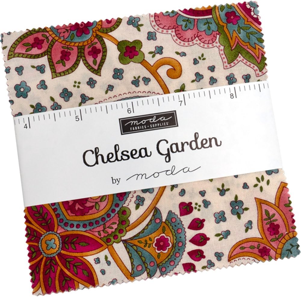 Chelsea Garden Moda Charm Pack 5-inch Precut Fabric Squares (42 pcs)