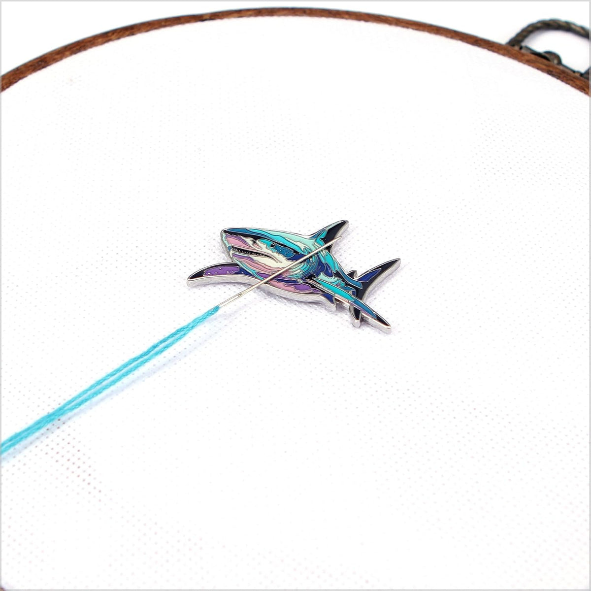 Shark Magnetic Needle Minder for Embroidery, Cross Stitch Craft Gift