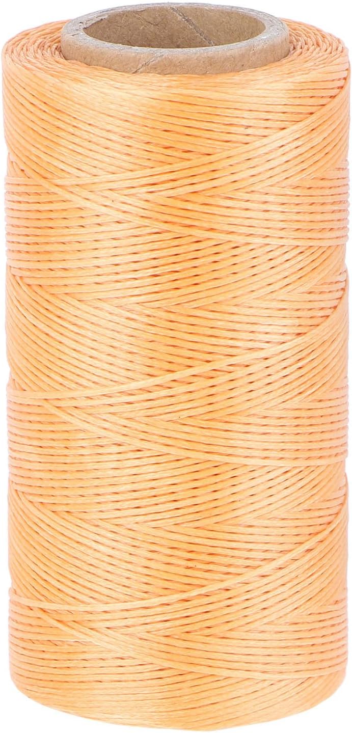 Leather Sewing Wax Thread for Hand Stitching, 150D 0.8mm