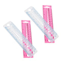 KALLORY 4pcs Knitting Needle Gauge Tool Sewing Needle Ruler Measuring