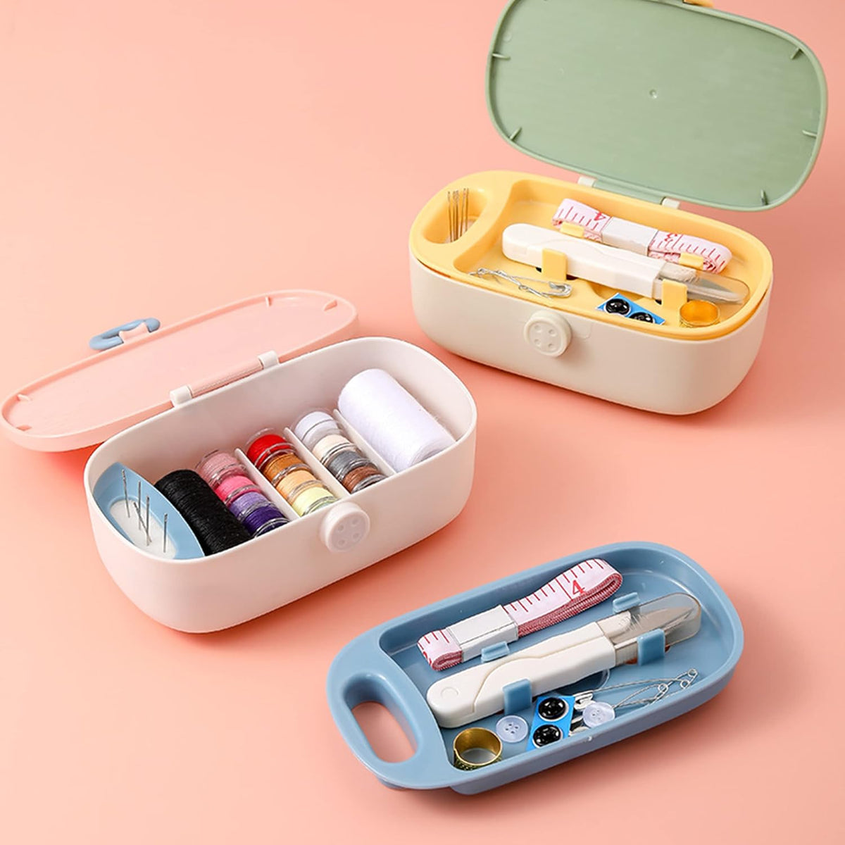 FKOG Sewing Project Kit, 135 Pcs Family Sewing Supplies Repair Kit