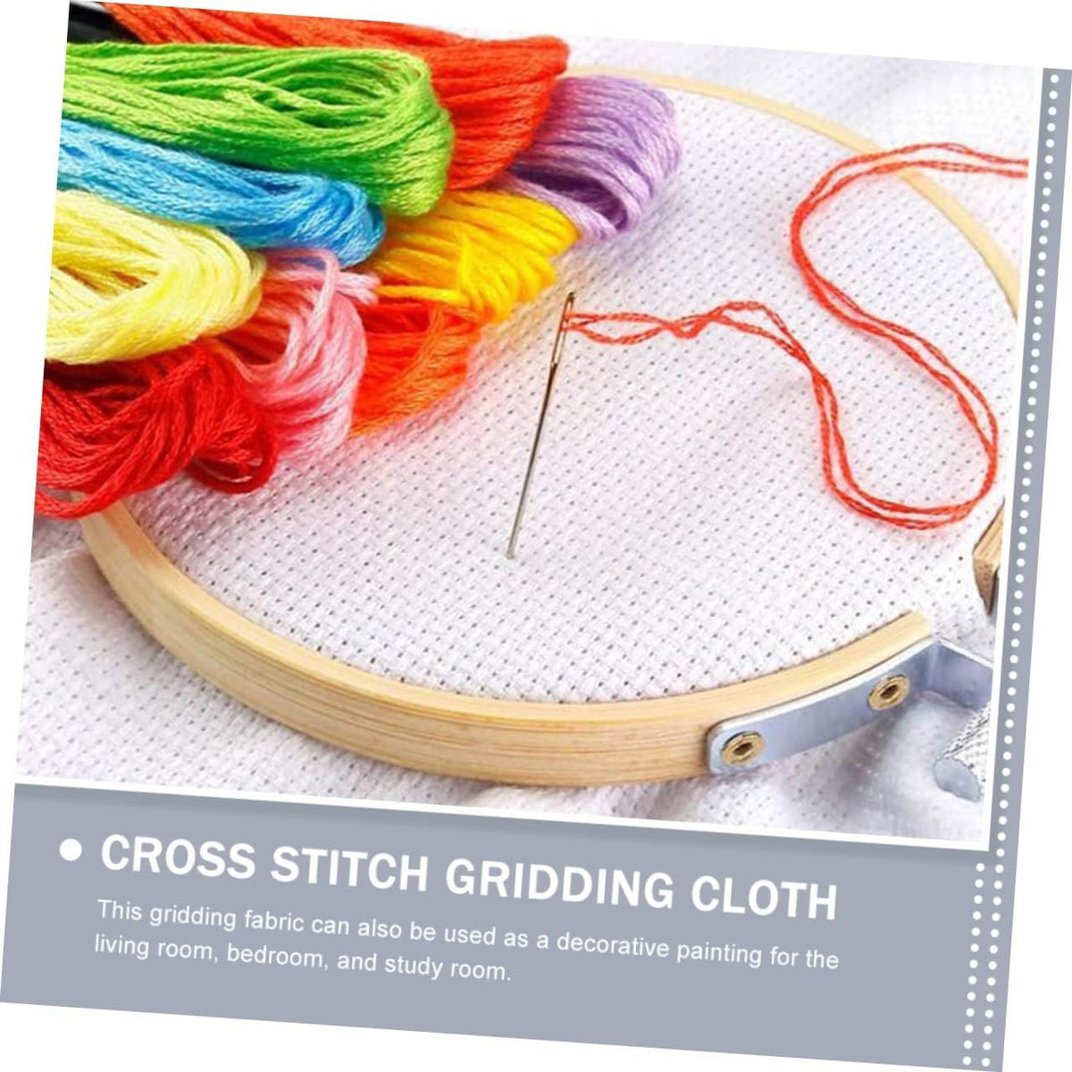 DOITOOL 8Pcs 14CT Cross Stitch Fabric Gridding Cloth for DIY