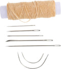 Waxed Thread Leather Sewing Kit for DIY Crafters with Needles