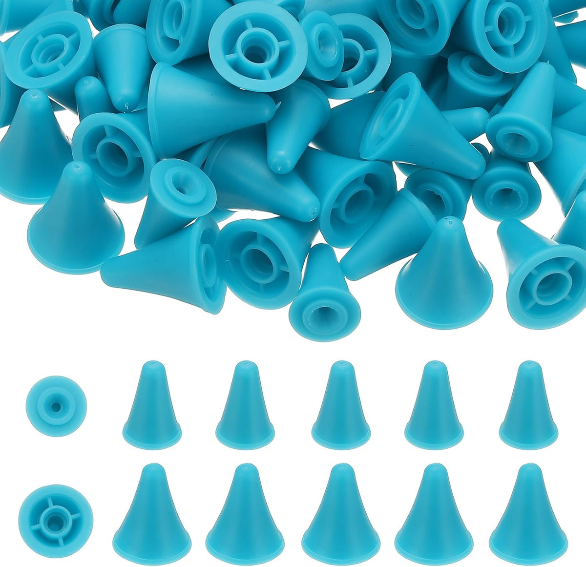 PATIKIL 100pcs Knitting Needle Point Protectors Needle Tip Stoppers