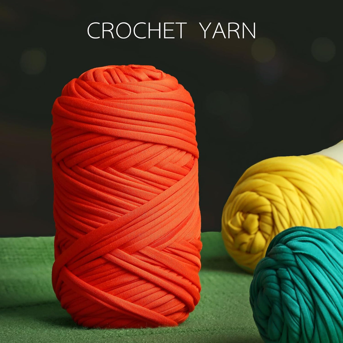 Mooaske 2 Pack T-Shirt Crochet Yarn for DIY Knitting Crochet Cloth