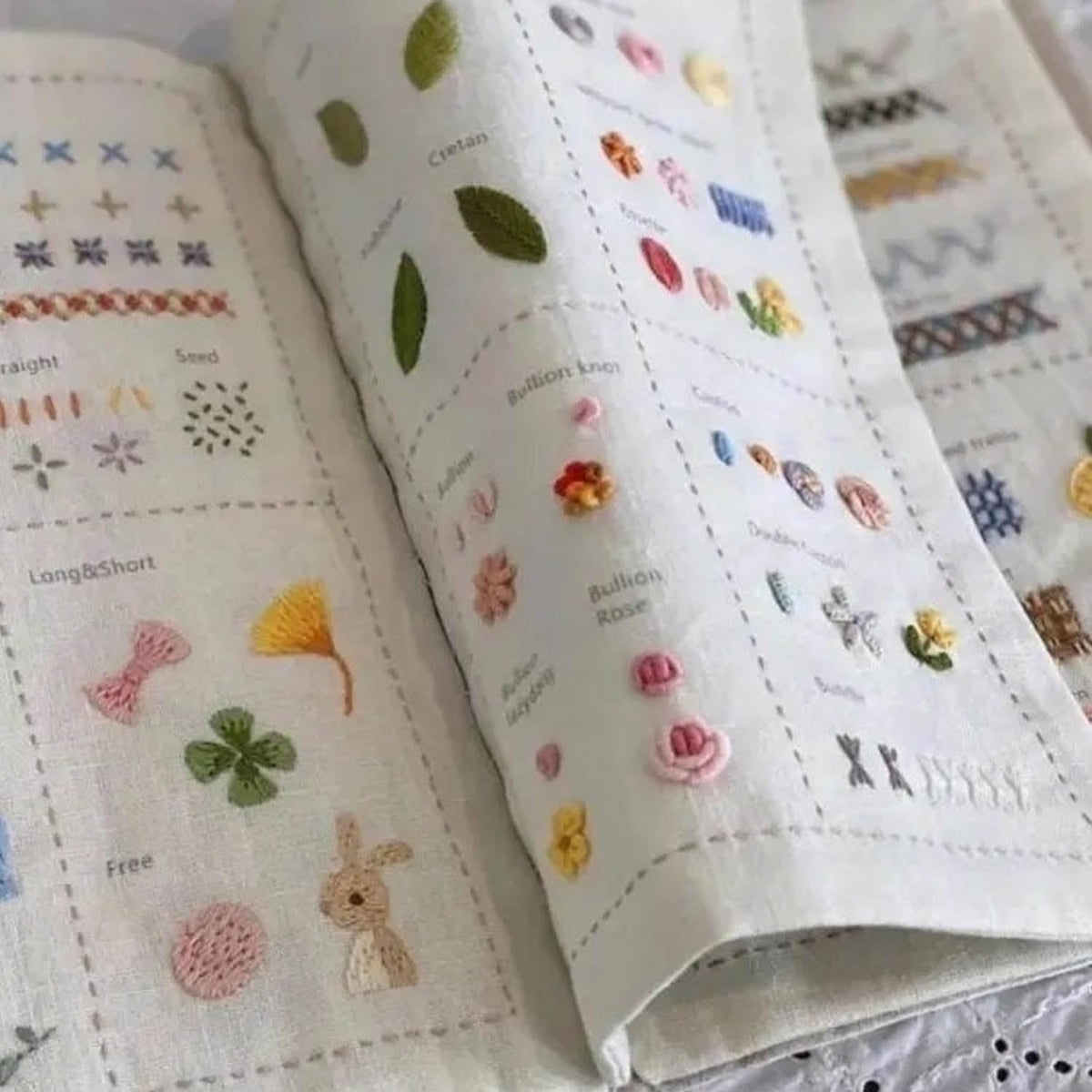 Stitch Book, Embroidery Stitch Book Kit, Embroidery Books of Stitches