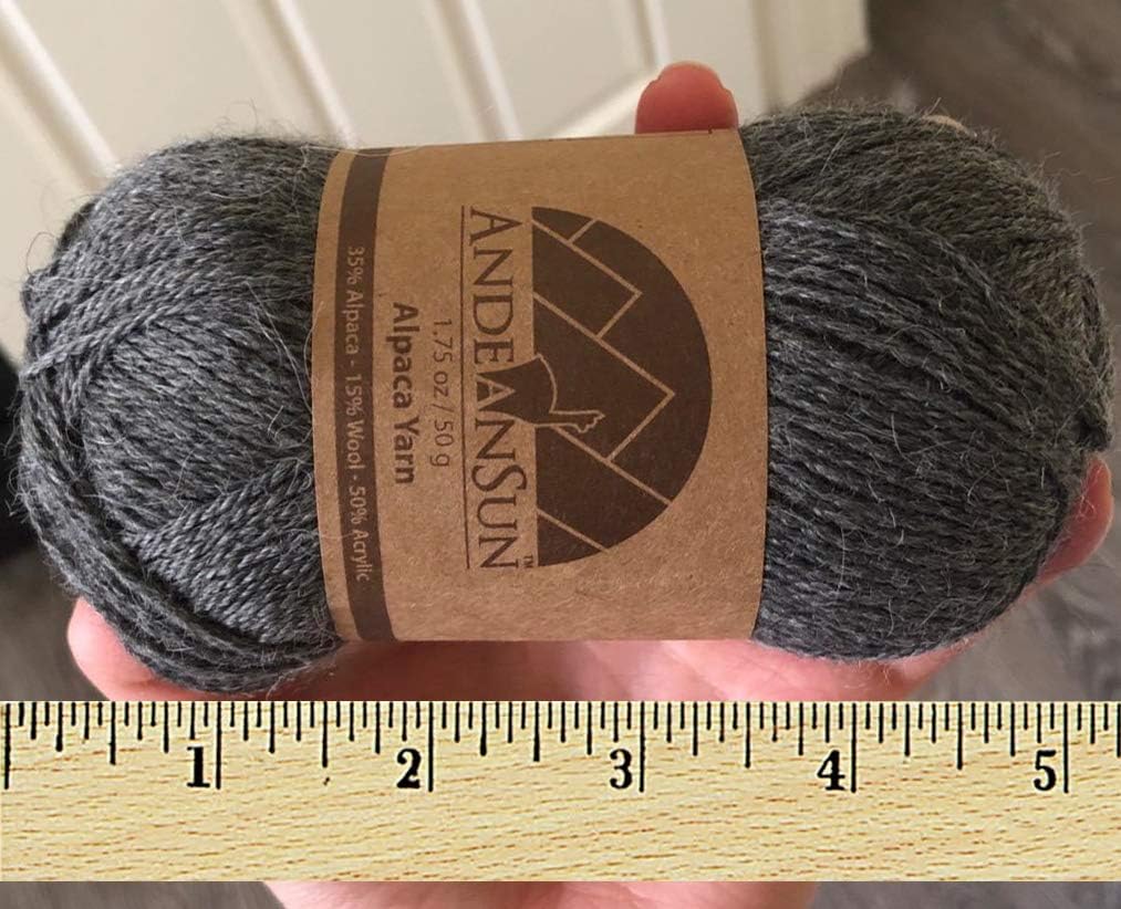 (3 Small Gorgeous Skeins) Alpaca Yarn Blend Umayo [165 Yards Total]