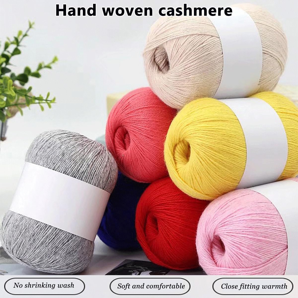 JACOJE Crochet Yarn 1/2/4/6/8/10x50g Acrylic Yarn Knitting Wool