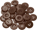 HARFINGTON 60pcs 32L Sewing Buttons 4/5"(20mm) Resin Round Flat 4-Hole