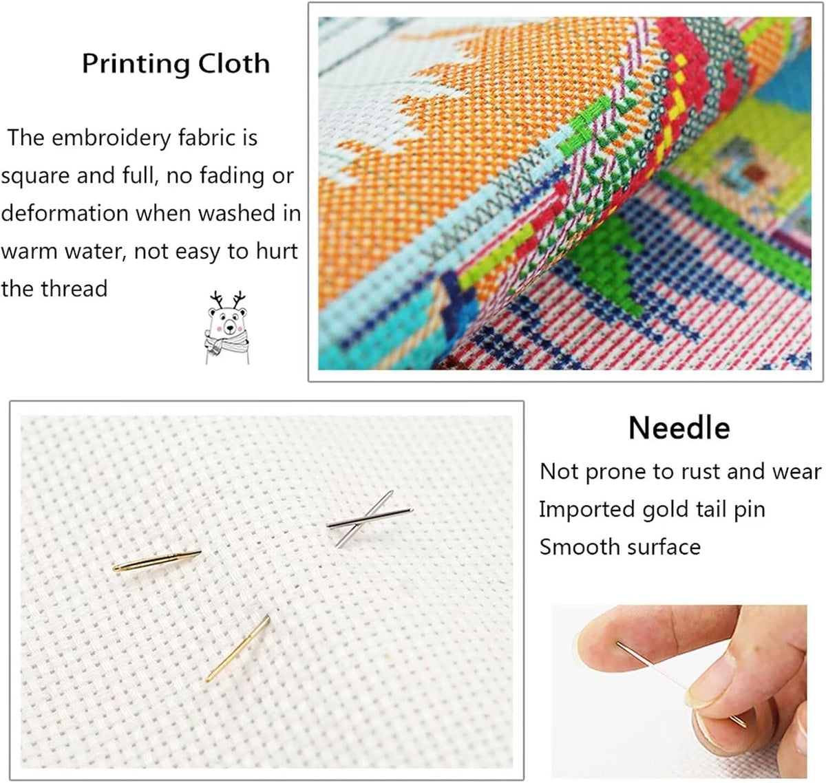 Stamped Cross Stitch Kits Full Range of DIY Needlepoint for Adult